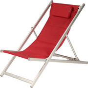 Deckchair canvas / metal