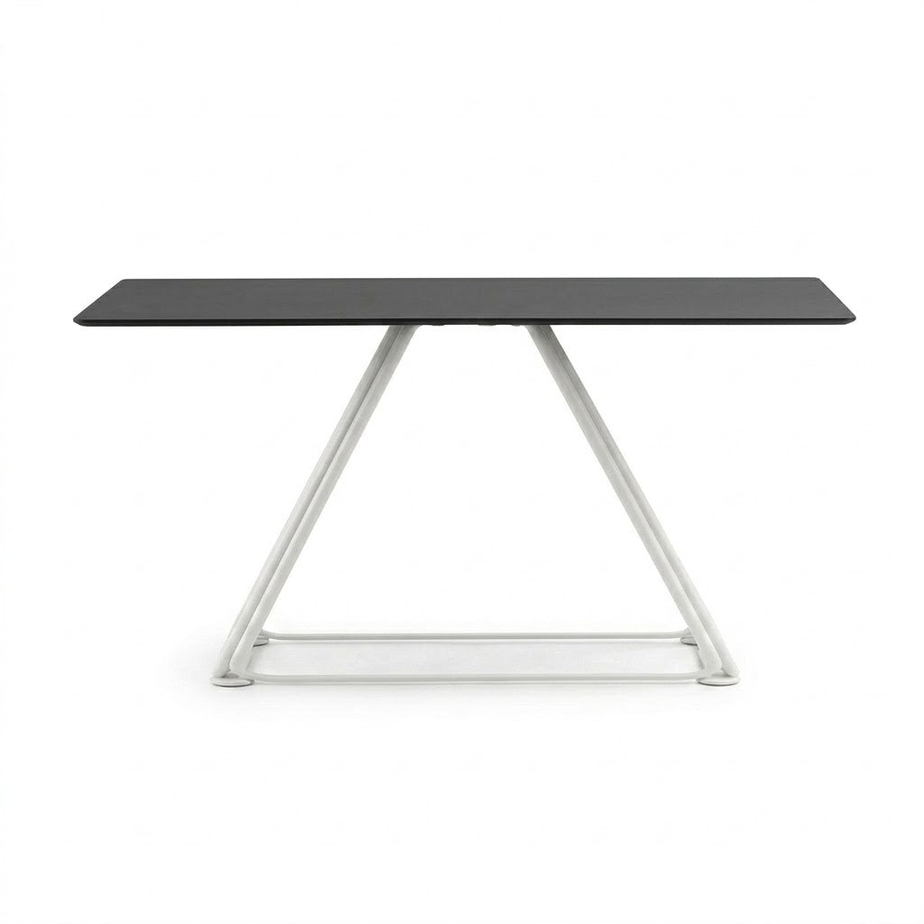 Lunar coffee table black 069x069 white - Unit