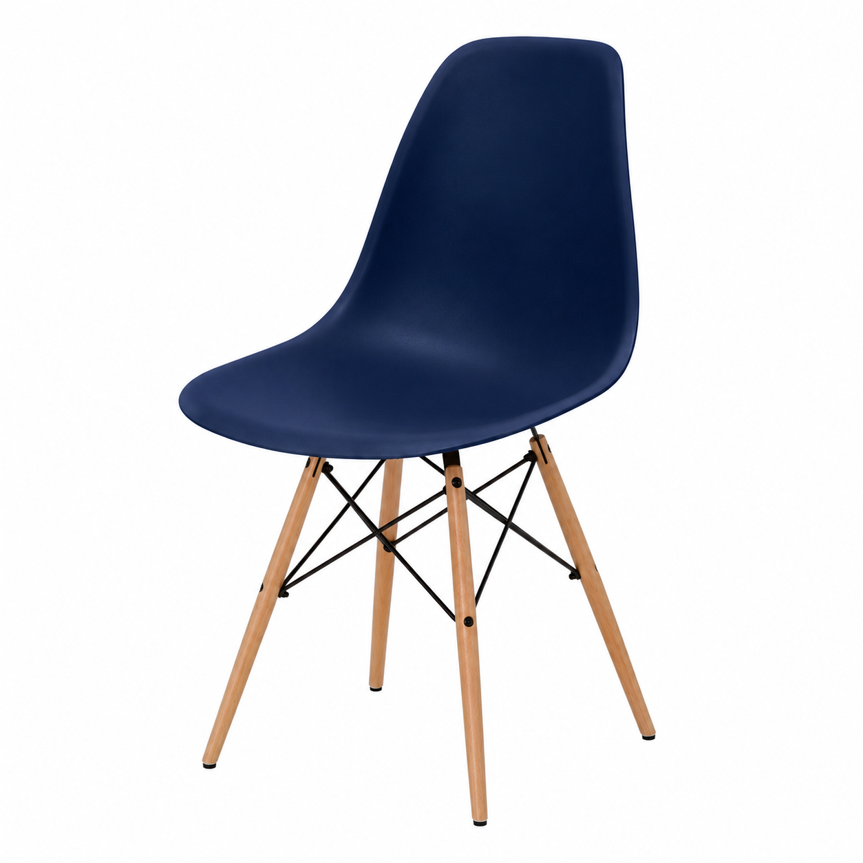 Plastic Side Chair, Wood
