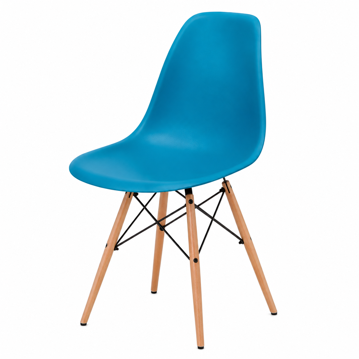 Plastic Side Chair, Wood