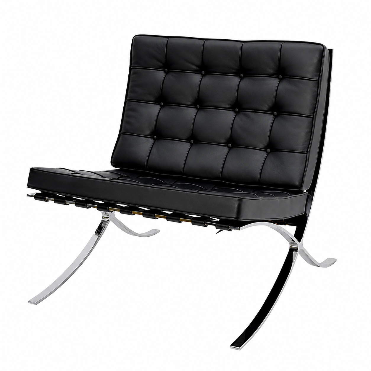 Barcelona armless chair