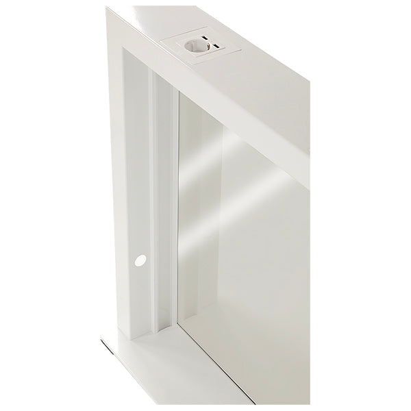 Lighted makeup mirror - connected