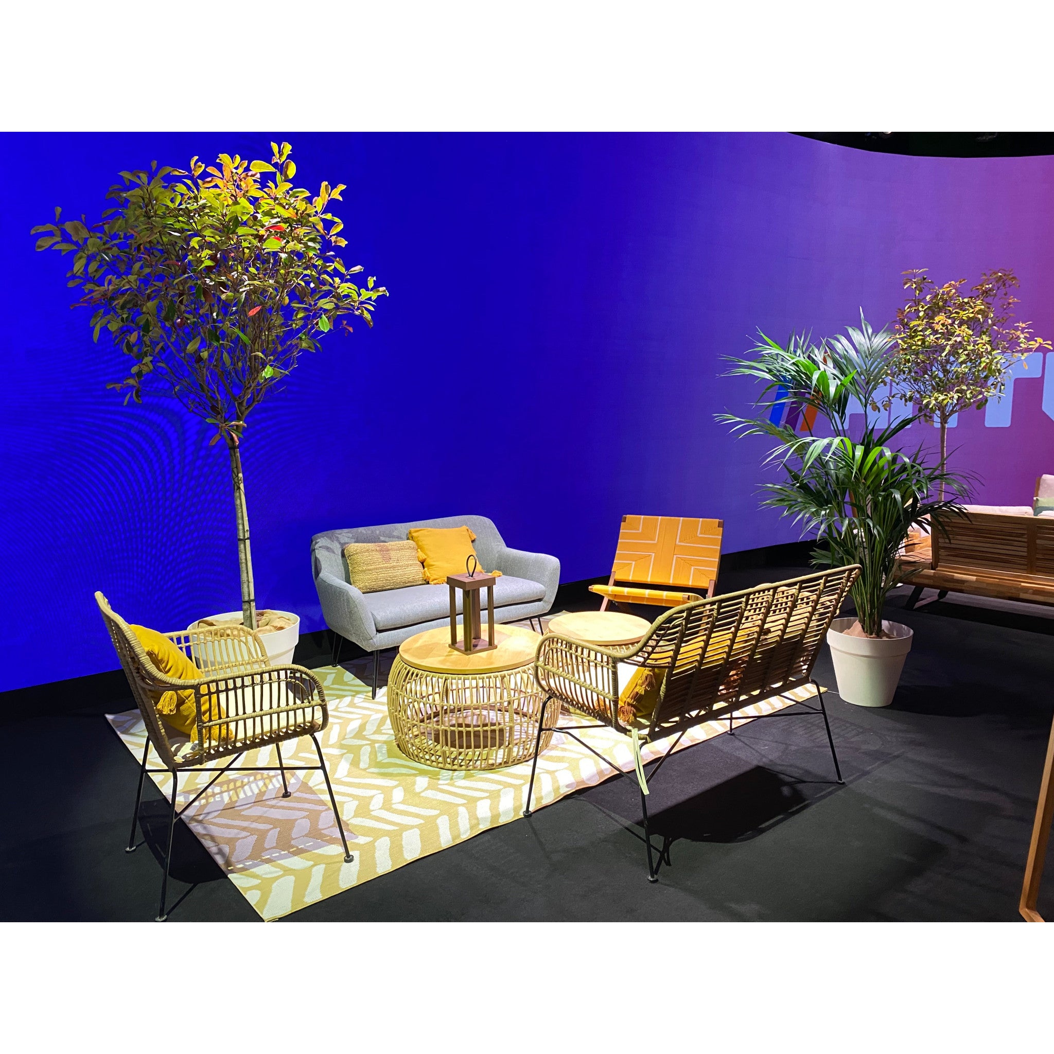 Banquette Rotin by K