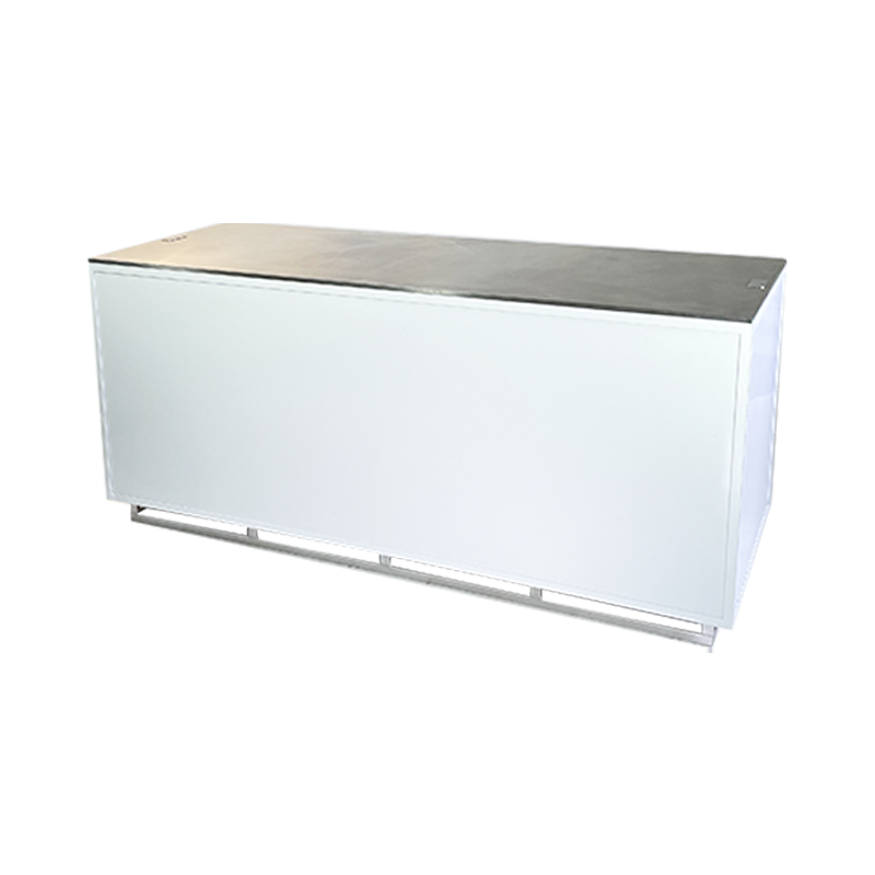 MODB111401P45 Buffet Up 200x80 H90 blanc top inox
