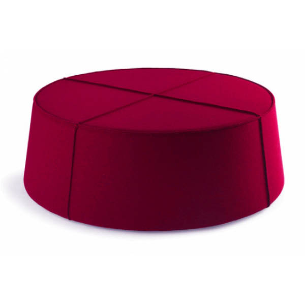 Olli XXL Dark Red Pouf - Unit