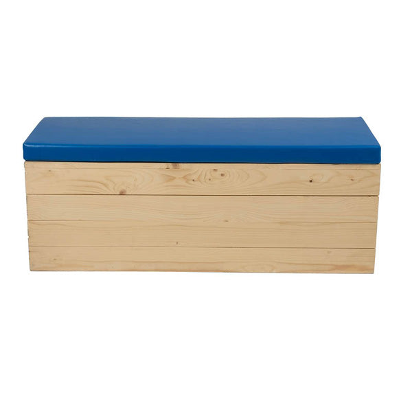 Banquette Eco Bois 120cm Coussin Blanc