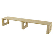 Eco-friendly wooden bench