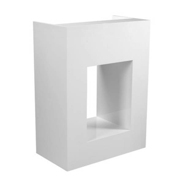 White wind music stand