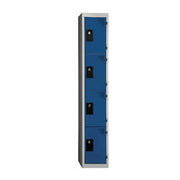 Locker column with padlock