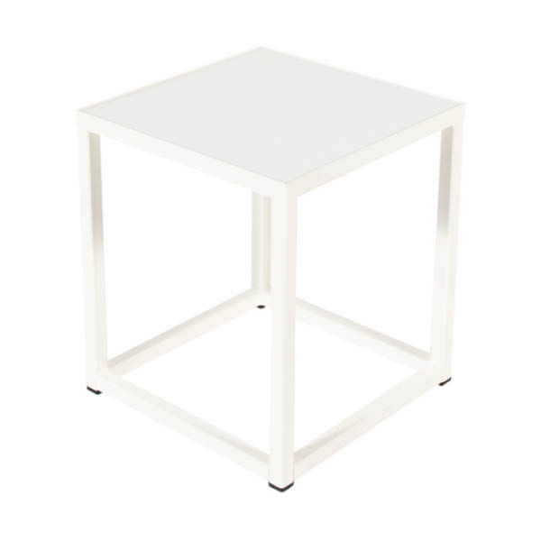 Iron Side Table 40 White - Unit