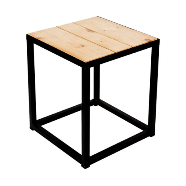 Iron Side Table 40 White - Unit