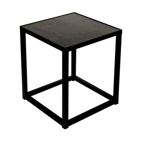 Iron Side Table 40 White - Unit