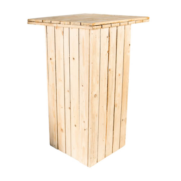 Table haute Eco bois