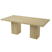 Eco XXL Table 2m - wooden top wooden legs