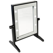Lighted makeup mirror