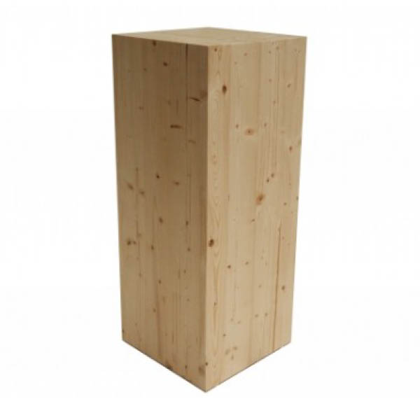 White Côme Stele 40x40x100h - Unit