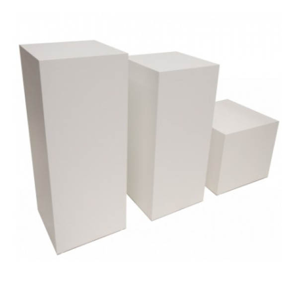 Côme white stele 40x40x90cmH - Unit