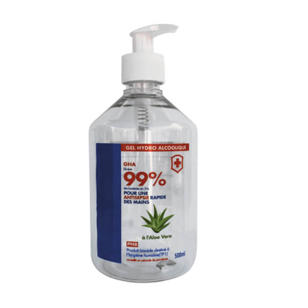 Hydroalcoholic gel bottle