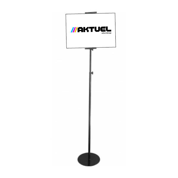 Adjustable black sign holder