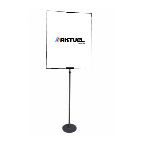Adjustable black sign holder