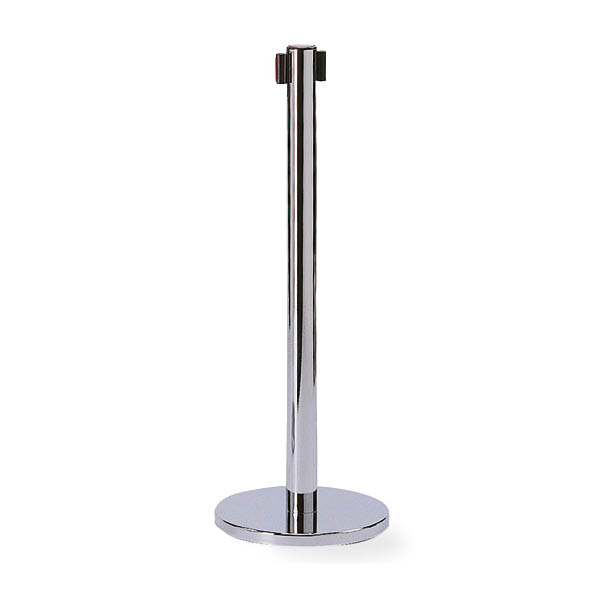 Retractable belt barrier